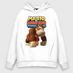 Толстовка оверсайз мужская Mario Donkey Kong Nintendo, цвет: белый