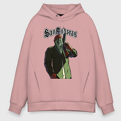 Мужское худи оверсайз GTA Orange gangster