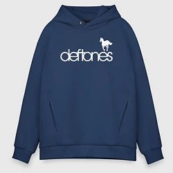 Толстовка оверсайз мужская Deftones лошадь, цвет: тёмно-синий