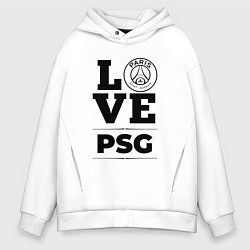 Мужское худи оверсайз PSG Love Классика