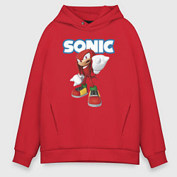 Мужское худи оверсайз Knuckles Echidna Sonic Video game Ехидна Наклз Вид