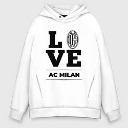 Мужское худи оверсайз AC Milan Love Классика