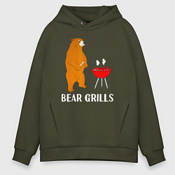 Мужское худи оверсайз Bear Grills Беар Гриллс