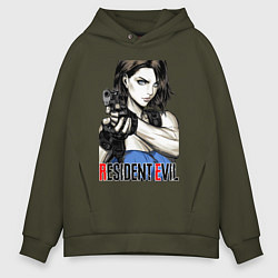 Толстовка оверсайз мужская Jill RE3, цвет: хаки