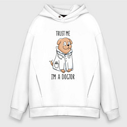 Мужское худи оверсайз Trust me im a dogtor Верь мне я догтор