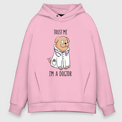 Мужское худи оверсайз Trust me im a dogtor Верь мне я догтор