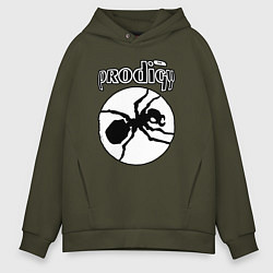 Толстовка оверсайз мужская The prodigy ant, цвет: хаки