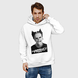 Толстовка оверсайз мужская The Prodigy - firestarter, цвет: белый — фото 2