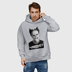 Толстовка оверсайз мужская The Prodigy - firestarter, цвет: меланж — фото 2