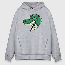 Мужское худи оверсайз Злой Крокодил