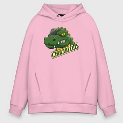 Мужское худи оверсайз Pirate Crocodile