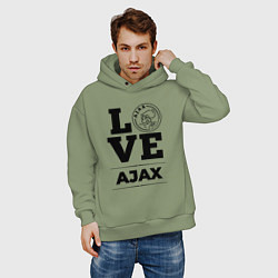 Толстовка оверсайз мужская Ajax Love Классика, цвет: авокадо — фото 2