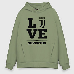 Толстовка оверсайз мужская Juventus Love Классика, цвет: авокадо