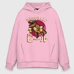 Мужское худи оверсайз Японский пивозавр