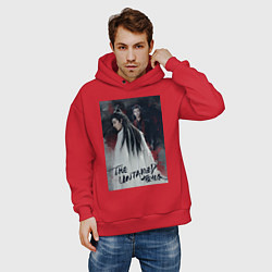 Толстовка оверсайз мужская Неукротимый, цвет: красный — фото 2
