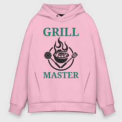 Мужское худи оверсайз Гриль мастер текст Grill master