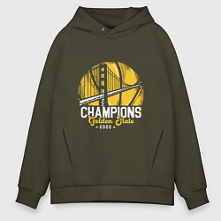 Толстовка оверсайз мужская Golden State - Champs, цвет: хаки