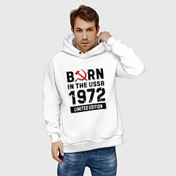 Толстовка оверсайз мужская Born In The USSR 1972 Limited Edition, цвет: белый — фото 2