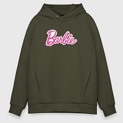Мужское худи оверсайз Barbie logo