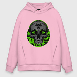 Мужское худи оверсайз SKULL TOXIC