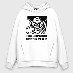 Мужское худи оверсайз Император нуждается в тебе! трафарет
