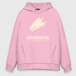 Мужское худи оверсайз Саламандры лого винтаж