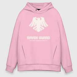 Мужское худи оверсайз Гвардия ворона лого винтаж