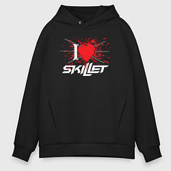 Мужское худи оверсайз Skillet Сердце