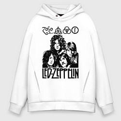 Мужское худи оверсайз Led Zeppelin Black