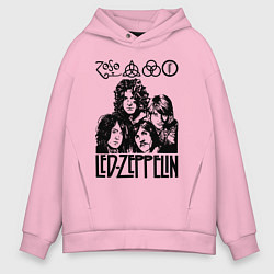 Мужское худи оверсайз Led Zeppelin Black