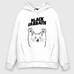 Мужское худи оверсайз Black Sabbath - rock cat