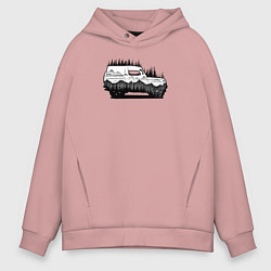 Мужское худи оверсайз Бездорожье без дорог