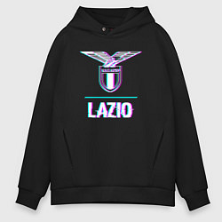 Мужское худи оверсайз Lazio FC в стиле glitch