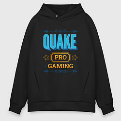 Толстовка оверсайз мужская Игра Quake pro gaming, цвет: черный