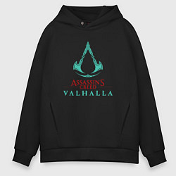 Мужское худи оверсайз Assassins Creed Valhalla - logo