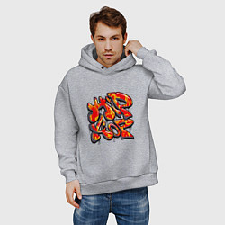 Толстовка оверсайз мужская Style Hip Hop, цвет: меланж — фото 2