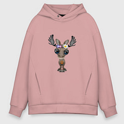 Мужское худи оверсайз Мир - Лось