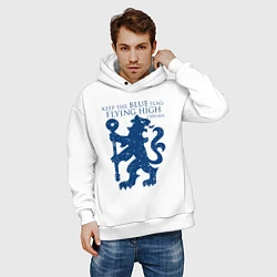 Толстовка оверсайз мужская FC Chelsea Lion, цвет: белый — фото 2