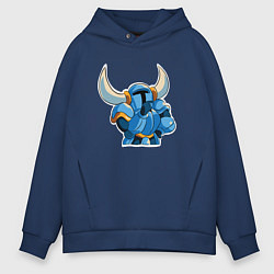 Толстовка оверсайз мужская Задумчивый рыцарь - Shovel Knight, цвет: тёмно-синий