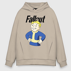 Толстовка оверсайз мужская Fallout blondie boy, цвет: миндальный