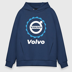 Толстовка оверсайз мужская Volvo в стиле Top Gear, цвет: тёмно-синий
