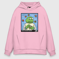 Мужское худи оверсайз Pepe brainshtorm