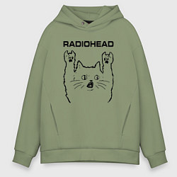 Мужское худи оверсайз Radiohead - rock cat