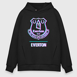 Мужское худи оверсайз Everton FC в стиле glitch