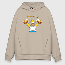 Мужское худи оверсайз Homer & Beer