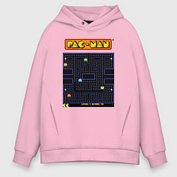 Мужское худи оверсайз Pac-Man на ZX-Spectrum