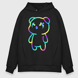 Мужское худи оверсайз Cool neon bear