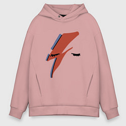 Мужское худи оверсайз Дэвид Боуи - молния