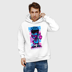 Толстовка оверсайз мужская Легенда рэпа, цвет: белый — фото 2