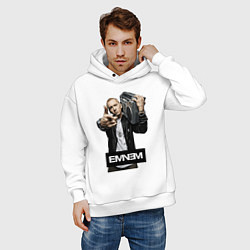 Толстовка оверсайз мужская Eminem boombox, цвет: белый — фото 2